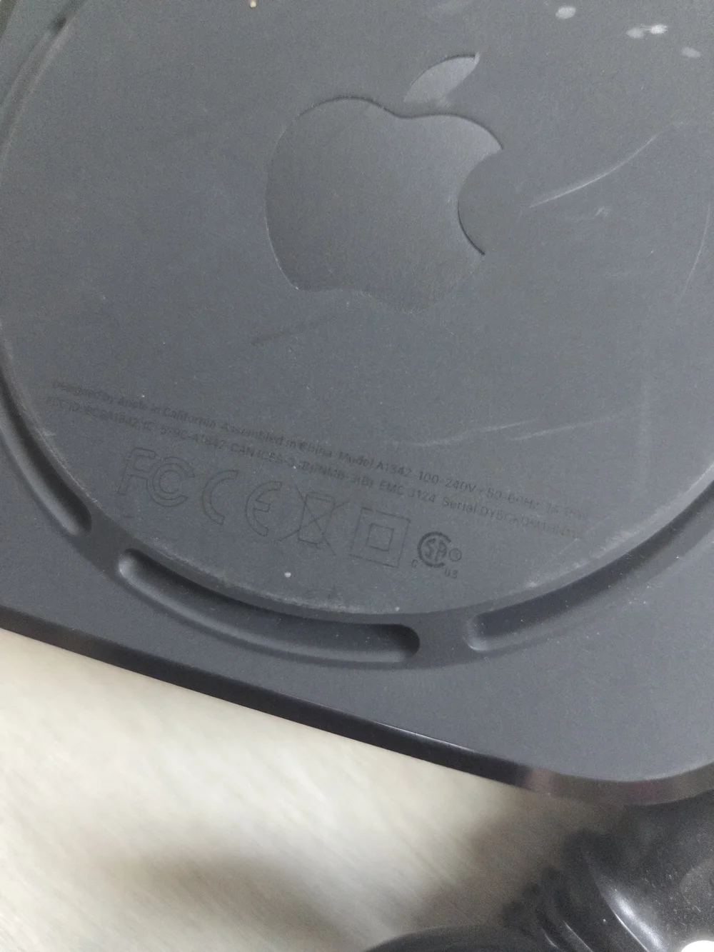 Apple TV Box, HD, with Remote And Power Cord.
